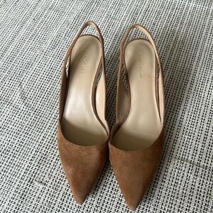 Ann Taylor heels, Brown, never worn outside. Like new. Size 7.5